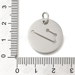 Pendentifs en acier inoxydable 304 anti-ternissement&nbsp;STAS-M074-02G-P