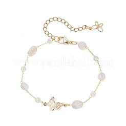 Collane di perle di vetro e opalite fatte a mano&nbsp;BJEW-JB12461-03