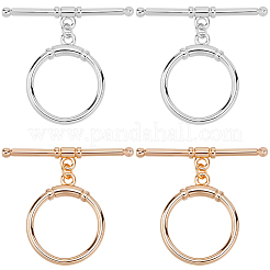 10 pz 2 colori fermagli a levetta in ottone&nbsp;KK-BBC0021-22A