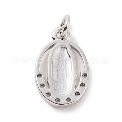 Pendentifs avec zircon cubiques à micro-pavés en laiton&nbsp;KK-C012-10P