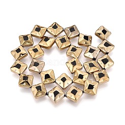 Chapelets de perles en verre électroplaqué&nbsp;EGLA-T021-24A