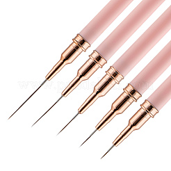 5 pinceau à ongles en plastique&nbsp;AJEW-WH20816-069A
