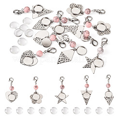 20 pièce 5 styles de décoration de pendentif en acier inoxydable 304&nbsp;HJEW-TA0001-28