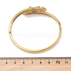 Bracelets à charnière en acier inoxydable 304 avec strass pour femmes&nbsp;BJEW-F540-03G