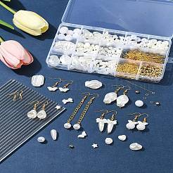 DIY-Sets zum Herstellen von Ohrringen aus Kunstperlen aus Messing und ABS-Kunststoff&nbsp;DIY-FS0007-97