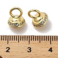 Messing micro pave zirkonia tasse perle peg kautionen pin anhänger&nbsp;KK-S397-05A