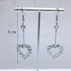 Orecchini pendenti con nappe in zirconia cubica trasparente esagerati&nbsp;RO8227-4