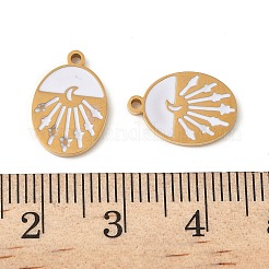 304 Edelstahl-Emaille-Anhänger&nbsp;STAS-U057-10G