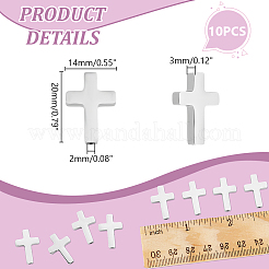 10 pz perline in acciaio inossidabile 304&nbsp;STAS-UN0061-19