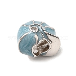 925 Sterling Silber Emaille europäischen Perlen&nbsp;STER-Z013-03P
