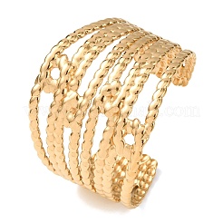 Bracelets manchettes en acier inoxydable 304&nbsp;BJEW-P382-01B-G