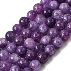 Chapelets de perles de jade blanche naturelle&nbsp;G-H348-8mm-05