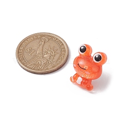 Épingles de carte de cabochon de résine de grenouille&nbsp;AJEW-TB00008
