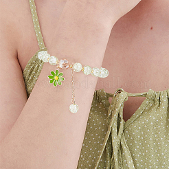 8 Stück 8 Farben Glas Runde Perlen Stretch-Armbänder Set&nbsp;BJEW-AN0001-75