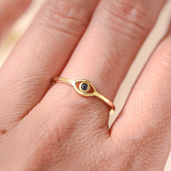 Böse Augen 925 Sterling Silber Micro Pave Zirkonia Fingerringe für Damen&nbsp;FS-WG42376-06