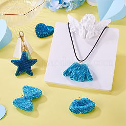 5pcs 5 styles pendentifs en pâte polymère faits à la main&nbsp;RB-BT0001-05B