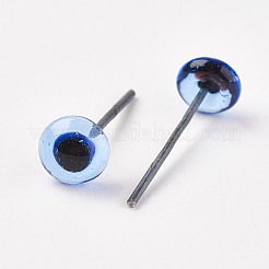 Ojos de muñeca de vidrio artesanal&nbsp;LS-DIY-WH0020-B03-8mm