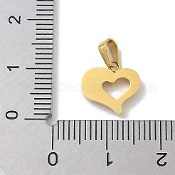 Placcatura ionica (ip) 304 acciaio inossidabile micro pavé zirconia cubica pendenti&nbsp;STAS-Z107-04G-08