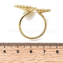 Offene Manschettenringe aus Messing für Damen&nbsp;RJEW-F215-08G
