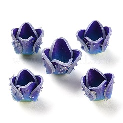 4-pétale bouchons acrylique opaque de perles&nbsp;SACR-D007-07B