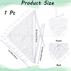 Dreieckige Bandanas mit Blumendekor aus Spitze&nbsp;OHAR-WH20005-08A