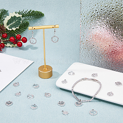 36 breloque en alliage de strass de 6 styles&nbsp;ALRI-FH0001-18