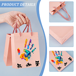 Sacs cadeaux en papier pliants avec poignée&nbsp;ABAG-WH0045-21D