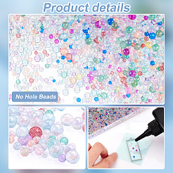180 g transparente Glasperlen in zwei Farben&nbsp;GLAA-PH0003-06