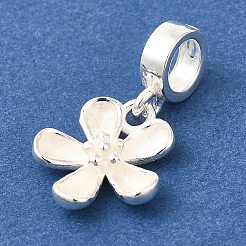 925 europäische baumelnde Charms aus Sterlingsilber&nbsp;STER-G043-07S