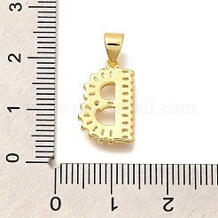 Gestell Messing micro ebnen Zirkonia Anhänger&nbsp;KK-L226-100G-B