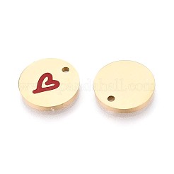 304 Edelstahl-Emaille-Anhänger&nbsp;STAS-T064-69G-01