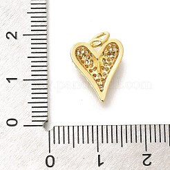 Messing micro pave klare zirkonia anhänger&nbsp;KK-L225-035G