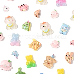 100 Stück durchscheinende Harz-Cabochons&nbsp;RESI-FS0002-31