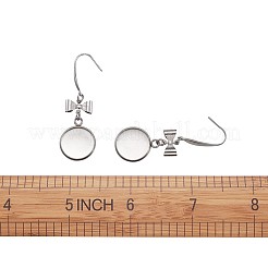 Crochets de boucles d'oreilles en acier inoxydable chirurgical 316&nbsp;STAS-TAC0001-01E