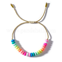 Geflochtene Armbänder aus Polymerclay-Perlen für Damen&nbsp;NL7584-4