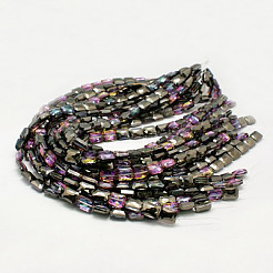 Perles en verre electroplate&nbsp;EGLA-D023-M