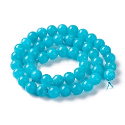 Natürliche weiße Jade Nachahmung amazonite Perlen Stränge&nbsp;X-G-I299-F04-8mm