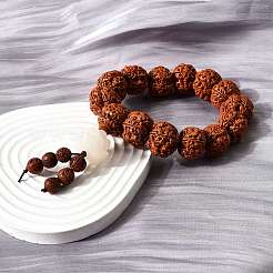 Bracelets extensibles en perles Bodhi King Kong&nbsp;BJEW-M110-04B