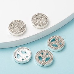 Friedenszeichen-Legierung Kristallrhinestone-Perlen&nbsp;LS-RB-J451-01S