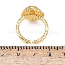 Manschettenringe aus Messing mit Ozeanmotiv&nbsp;RJEW-C135-01G-07