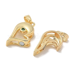 Pendentifs de placage en laiton&nbsp;KK-Q009-02G