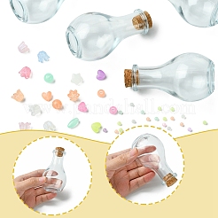 Kit fai da te per bottiglie dei desideri con perline acriliche luminose&nbsp;DIY-FS0007-58