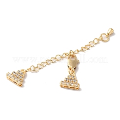 Prolunga catena in zirconi cubici micro pavè di ottone&nbsp;KK-G503-02G