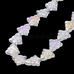 Transparentes perles de verre de galvanoplastie brins&nbsp;EGLA-C002-AB02