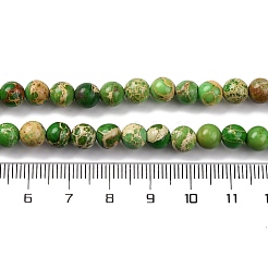 Gefärbte natürliche Regalit/Imperial Jaspis/Meeressediment Jaspis Perlen Stränge&nbsp;G-B124-C02-02