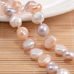 Collier de perles de pépites de perles naturelles&nbsp;NJEW-P126-A-01C-01