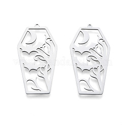 Pendentifs Halloween 201 en acier inoxydable anti-ternissement&nbsp;STAS-N090-LA977-1