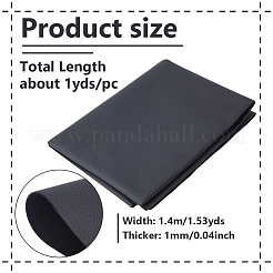 1 Yard PVC-Lederstoff mit Lichee-Muster&nbsp;AJEW-NB0006-64B