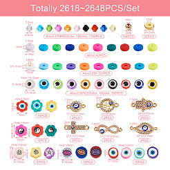 Kit de búsqueda de joyería de mal de ojo diy&nbsp;DIY-TA0003-71