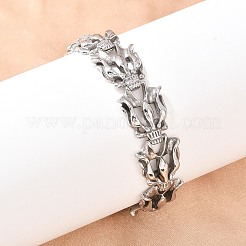 Gliederkettenarmbänder aus 304 Edelstahl&nbsp;BJEW-D379-09P